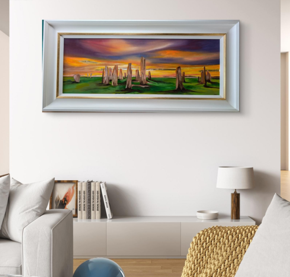 'Calanais under golden skies'