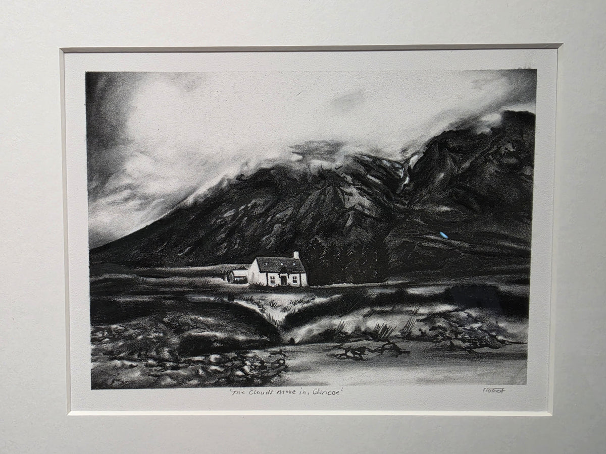 'The clouds move in, Glencoe'