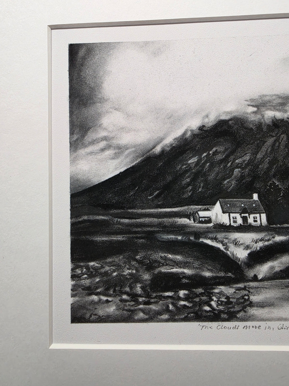 'The clouds move in, Glencoe'